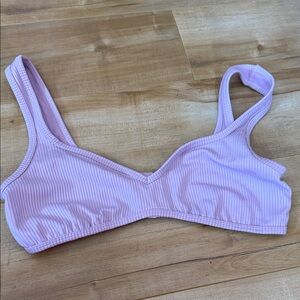 For Love and Lemons Lavender Ribbed Bralette